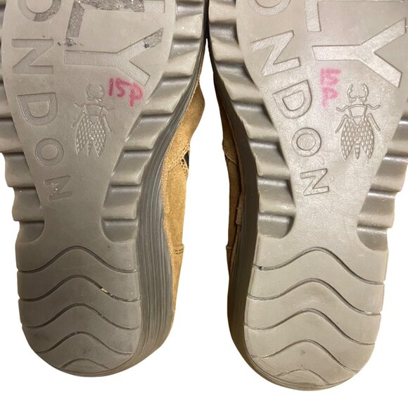 Fly London Yulo Suede Leather Platform Knee Boots Sz 39 (EU) Brown Tan Tall - Picture 10 of 11